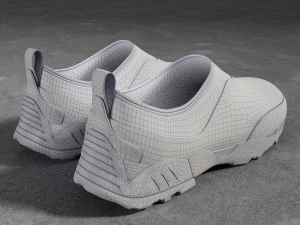 Sneakers ROA Violet-White 3D Model