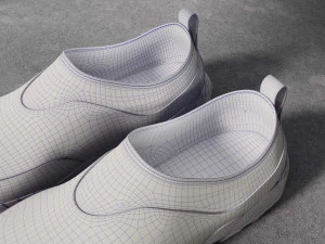 Sneakers ROA Violet-White 3D Model