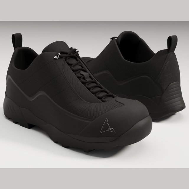 Sneakers Katharina ROA Black 3D Model .c4d .max .obj .3ds .fbx .stl .blend 