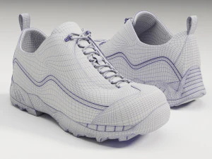 Sneakers Katharina ROA Black 3D Model