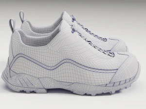 Sneakers Katharina ROA Black 3D Model