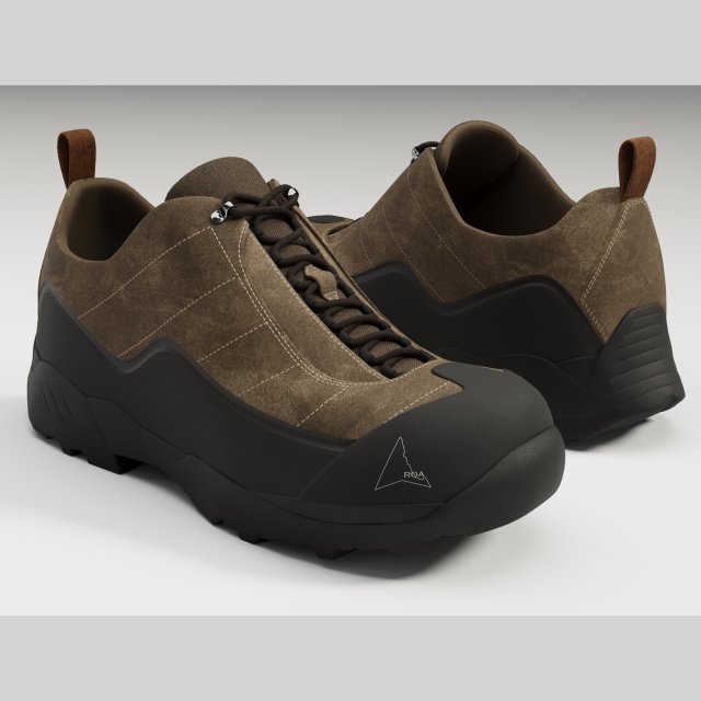 Sneakers Katharina ROA Brown Modelo 3D .c4d .max .obj .3ds .fbx .stl .blend 