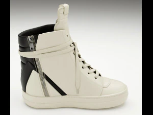 Sneakers Rick Owens Geobasket Converse 3D Model