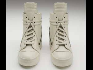 Sneakers Rick Owens Geobasket Converse 3D Model