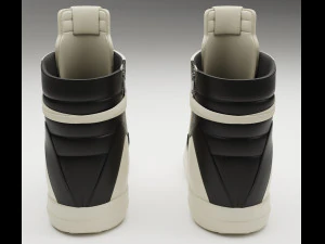Sneakers Rick Owens Geobasket Converse 3D Model