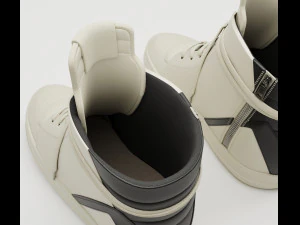 Sneakers Rick Owens Geobasket Converse 3D Model