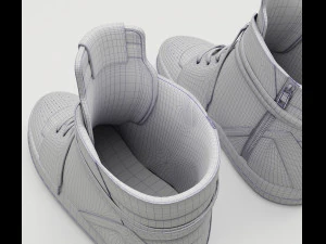 Sneakers Rick Owens Geobasket Converse 3D Model