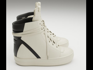 Sneakers Rick Owens Geobasket Converse Collection Modelo 3D