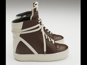 Sneakers Rick Owens Geobasket Converse Collection 3D Model