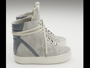 Sneakers Rick Owens Geobasket Converse Collection Modelo 3D