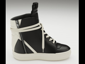 Sneakers Rick Owens Geobasket Converse Collection Modelo 3D