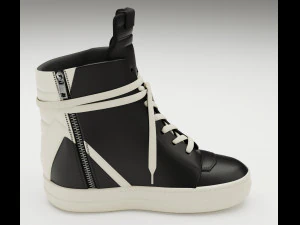 Sneakers Rick Owens Geobasket Converse Collection 3D Model