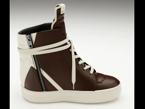 Sneakers Rick Owens Geobasket Converse Collection 3D Model