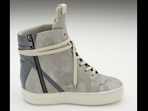 Sneakers Rick Owens Geobasket Converse Collection Modelo 3D