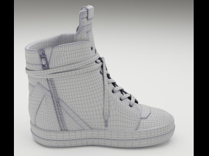 Sneakers Rick Owens Geobasket Converse Collection Modelo 3D