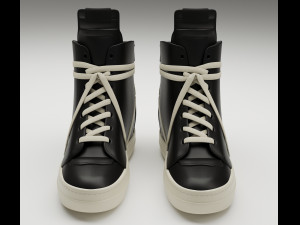 Sneakers Rick Owens Geobasket Converse Collection Modelo 3D