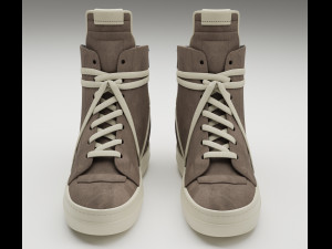 Sneakers Rick Owens Geobasket Converse Collection Modelo 3D