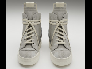 Sneakers Rick Owens Geobasket Converse Collection Modelo 3D