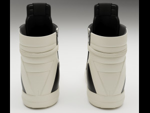 Sneakers Rick Owens Geobasket Converse Collection Modelo 3D