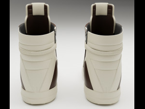 Sneakers Rick Owens Geobasket Converse Collection Modelo 3D