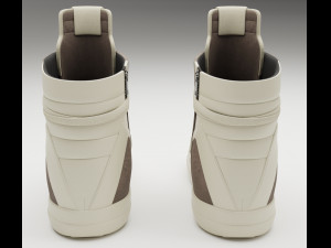 Sneakers Rick Owens Geobasket Converse Collection Modelo 3D