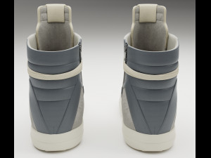 Sneakers Rick Owens Geobasket Converse Collection Modelo 3D
