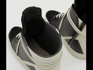 Sneakers Rick Owens Geobasket Converse Collection 3D Model