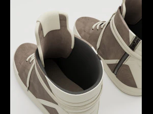 Sneakers Rick Owens Geobasket Converse Collection 3D Model