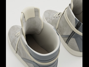 Sneakers Rick Owens Geobasket Converse Collection Modelo 3D