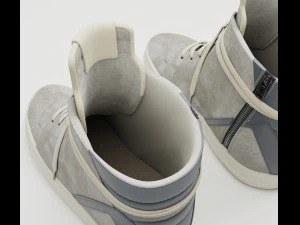 Sneakers Rick Owens Geobasket Converse Collection 3D Model