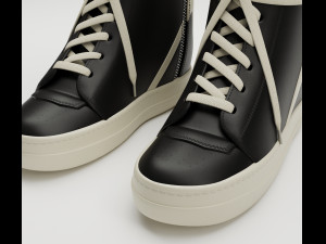 Sneakers Rick Owens Geobasket Converse Collection Modelo 3D