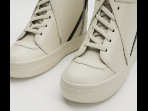 Sneakers Rick Owens Geobasket Converse Collection Modelo 3D