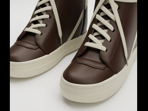 Sneakers Rick Owens Geobasket Converse Collection Modelo 3D
