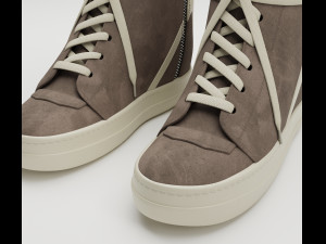 Sneakers Rick Owens Geobasket Converse Collection Modelo 3D