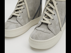 Sneakers Rick Owens Geobasket Converse Collection Modelo 3D