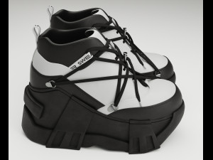 Sneakers Swear Black 3D Модель