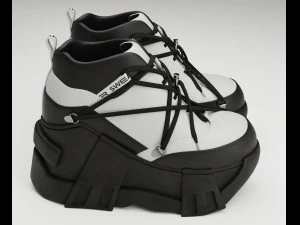 Sneakers Swear Black 3D Model