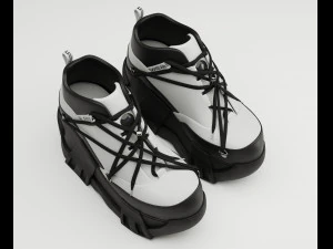 Sneakers Swear Black 3D Model