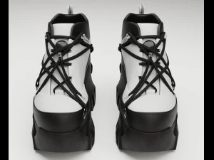 Sneakers Swear Black 3D Model