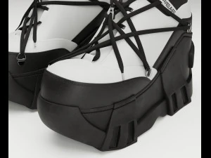 Sneakers Swear Black 3D Model