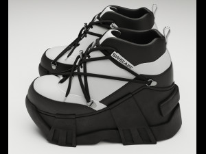 Sneakers Swear Black 3D Модель