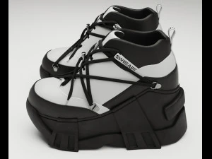 Sneakers Swear Black 3D Model