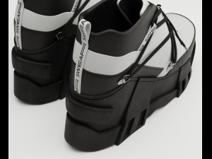 Sneakers Swear Black 3D Модель