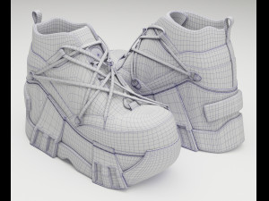 Sneakers Swear Black 3D Модель