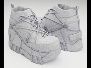 Sneakers Swear Black 3D Model