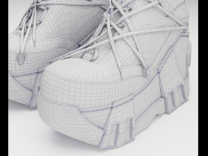 Sneakers Swear Black 3D Модель