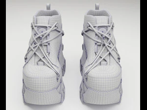 Sneakers Swear Black 3D Model
