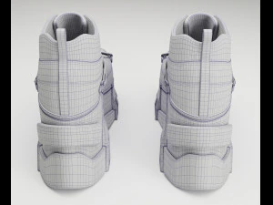 Sneakers Swear Black 3D Model