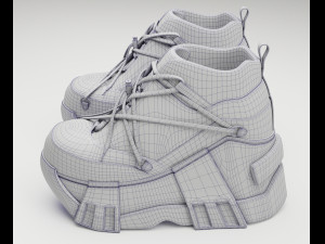 Sneakers Swear Black 3D Модель