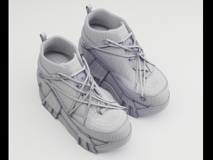 Sneakers Swear Black 3D Модель